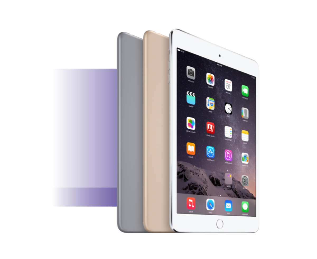iPad mini en tres colores para arriendo de iPads